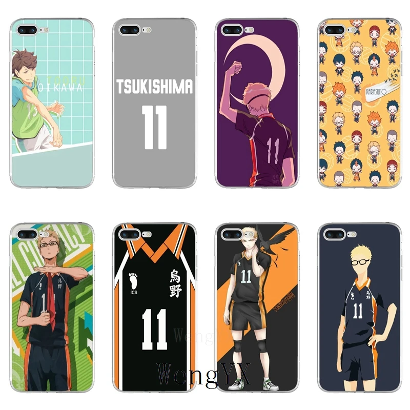 Чехол для телефона с аниме tsukishima kei Haikyuu аксессуары iPhone 11 Pro XS Max XR X 8 7 6 6S Plus 5 |