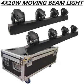 

2PCS/4X10W moving head light +Flight Case RGBW beam light stage lamp professional dj equipment