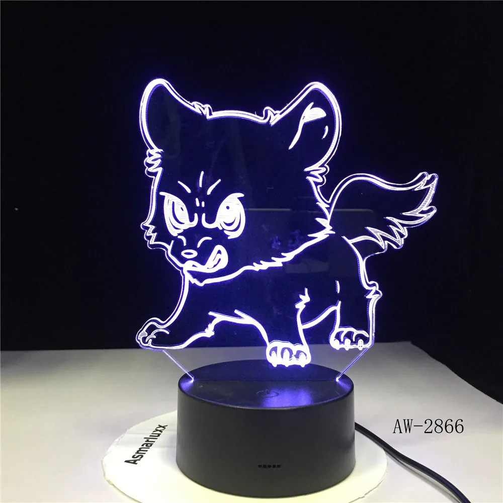 Прекрасный кот Модель 3D светодиодная лампа 7 цветов Настольная лампа инновационный продукт с сенсорной кнопкой для друзей дети подарок на день рождения AW-2866