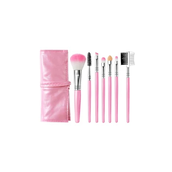 

7pcs/set Makeup Brush Set Makeup Brush Set Cosmetics Foundation Blending Blush Eyeliner Face Powder Brush Makeup Brush Kit Pink