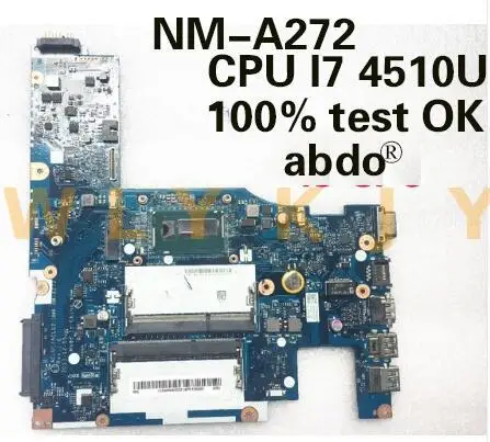 abdo ACLU1/ACLU2 UMA NM-A272 for Lenovo G50-70 Z50-70 notebook motherboard CPU i7 4510U/4500u DDR3 100% test work | Компьютеры и офис