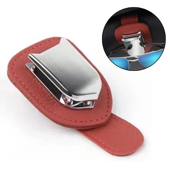 

100% Brand New Universal Car Sun Visor Clip Holder Auto Sunglasses Glasses Card Tickets Storage Easy To Store
