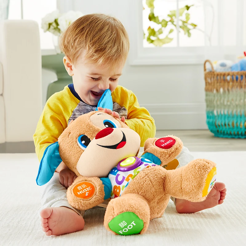 

Educational Electric Toys 2020 New Early Childhood Education Music Baby Appease Toy Doll Interactive Plush Dog For Baby Gift