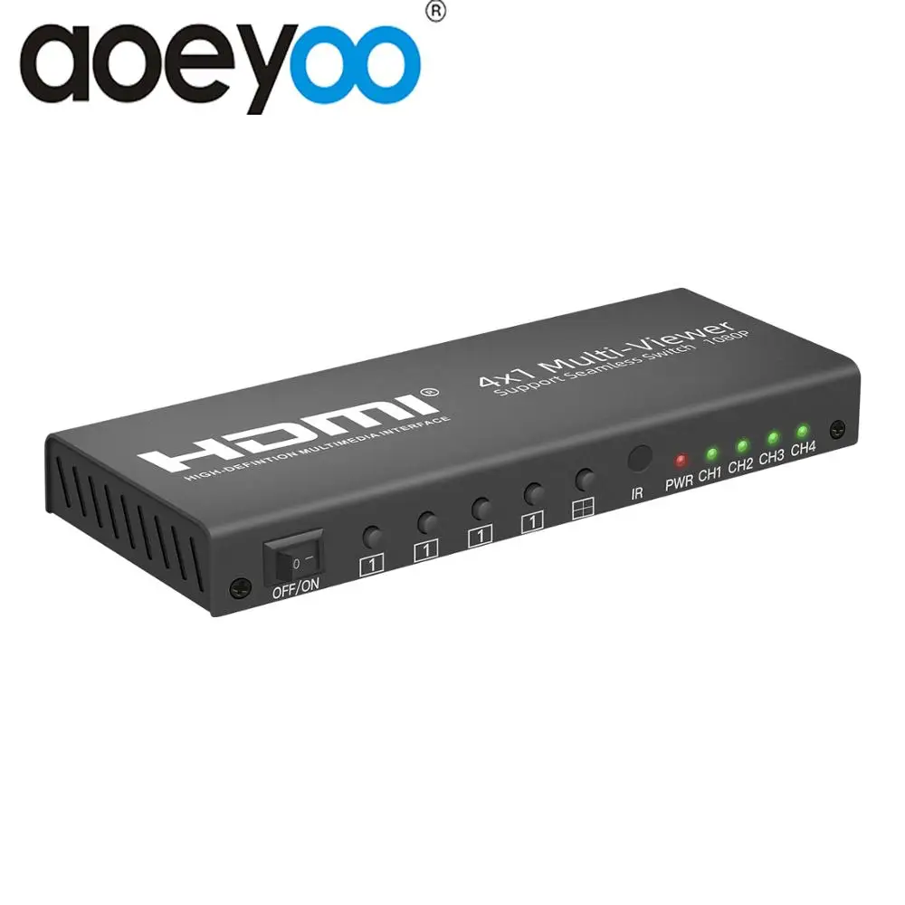 Конвертер AOEYOO HDMI 4x1 Mulit-Viewer 1080P 4 порта s с PIP бесшовный Swith Quad порт SPDIF для PS4 TV |