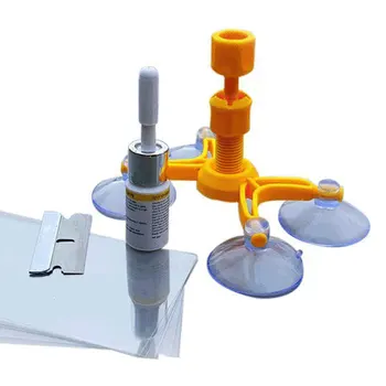 

Vehemo Glass Repair Tool Kit Windscreen Windshield Repair Tool Convenient Installation Car Glue Glass Repair Kit