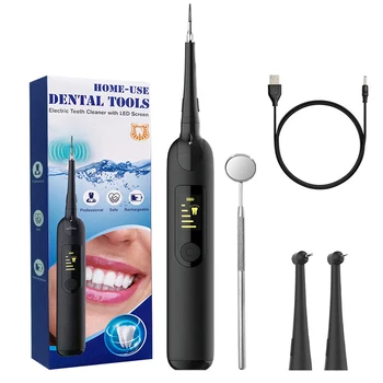 

Electric Tooth Clearner Ultrasonic Dental Scaler Tooth Calculus Remover Cleaner Tooth Stains tartar scraper with toothbrush head