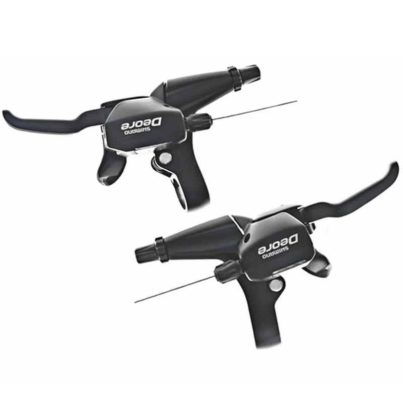 ST-M530 27S Piar SHIMANO DEORE ST-M530 относится к горному велосипеду 9 S/27 скорость один трансмиссионный тормоз ручка черный - Цвет: ST-M530 27S Piar