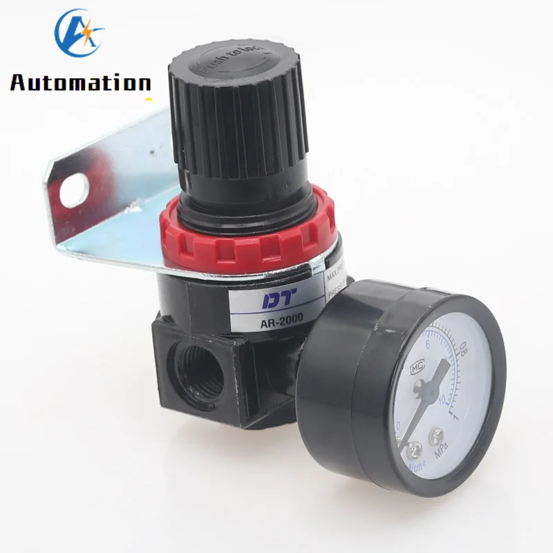 thumbnail: AR2000 Luchtdrukregelaar Met Manometer - Voor Luchtgereedschap - 0,05 Tot 1 Mpa