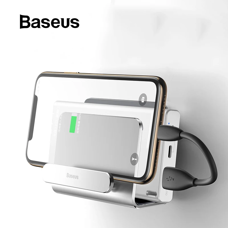 Настенный держатель для телефона Baseus, крючок для дома, спальни, дома, металлический многофункциональный крепкий металлический настенный