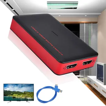 

Plug And Play Audio Video Card Portable PC HDMI To USB 3.0 Adapter Grabber Recorder Box 1080P HD For Mac For Windows