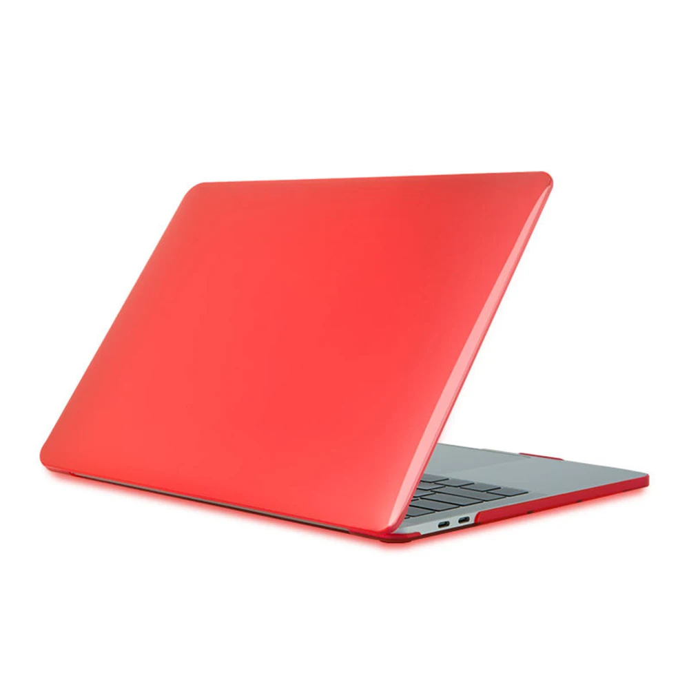 1 шт. чехол для ноутбука с кристаллами Матовый Жесткий чехол для MacBook Air Pro Touch Bar retina 1" 15" для Macbook Shell A2159 A1932 - Цвет: Красный