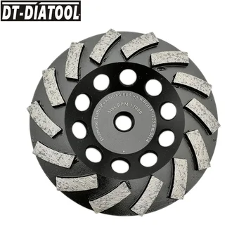 

DT-DIATOOL 1pc M14 Thread Dia125mm/5inch Diamond Segmented Turbo Row Cup Grinding Wheel For Concrete Hard Stone Granite Marble