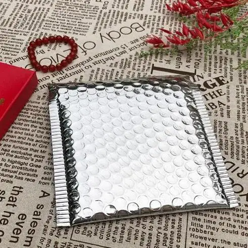 100Db/Tétel 15*13Cm Kis Arany Aluminizált Fólia Metál Buborék Levelezőszállítás Párnázott Borítékok Ajándékcsomagoló Táska - Image 6