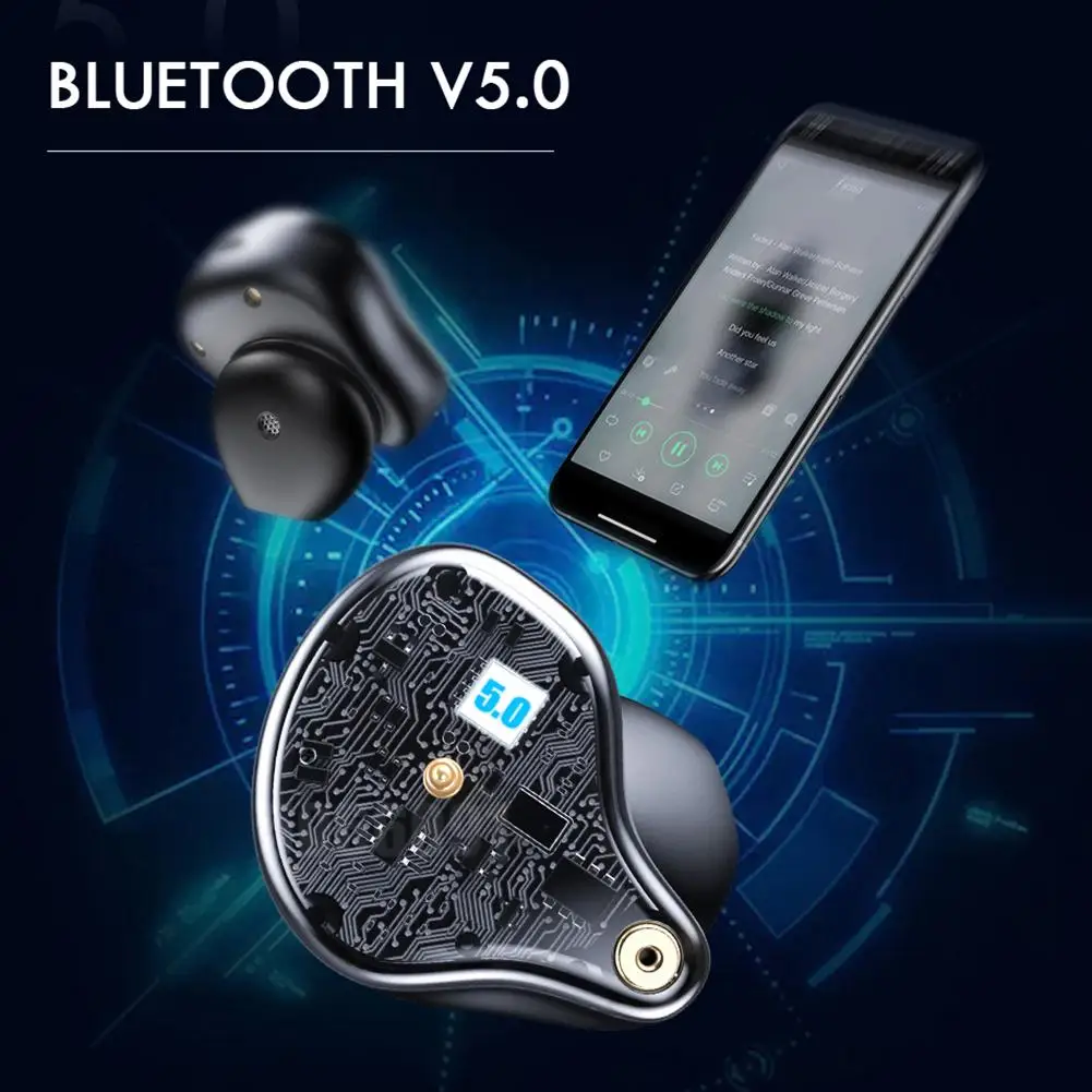 XS PLUS, беспроводные Bluetooth 5,0 наушники, двойной вызов, дисплей питания, спортивный шумоподавитель, микрофон, наушники, большая емкость, зарядка