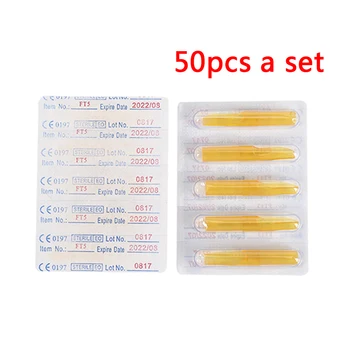 

50 Pcs/Set Disposable Round Tip Tattoo Nozzle Tip Plastic Tips For Tattoo Machine Supplies
