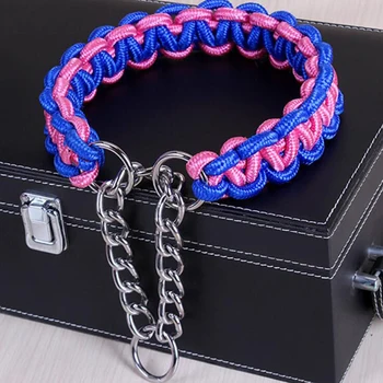 

2020 High Quality Upgraded Color Collar Large Dog German Shepherd Walk The Dog Chain Necklet Pet For Medium And Large Dogs