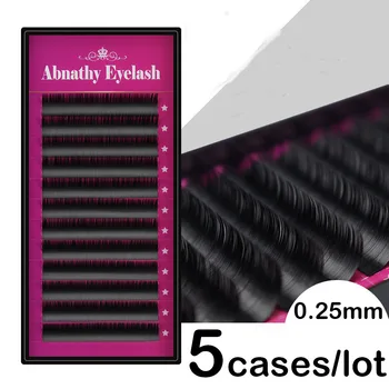 

5 cases Individual 0.25mm Eyelashes Extension Makeup Mink Eyelashes Individual Natural Soft Eyelash Extension