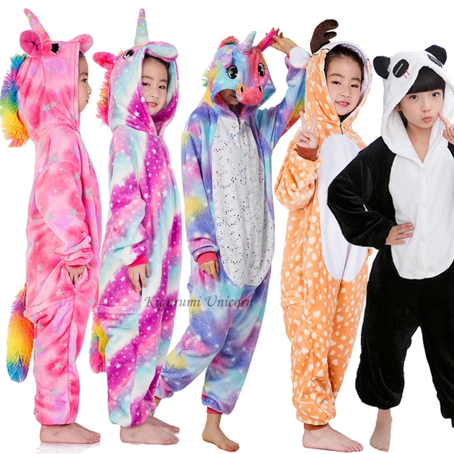 Children Pijama Infantil Kids Warm Kigurumi Unicorn Pajama Pyjamas Boys Baby Girl Clothes Animal Pijamas 4-10Y _ - AliExpress Mobile