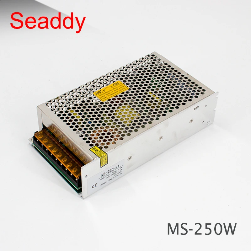 Устойчивый CE утвержден MS-250W высокое качество 5 В 12 В 24 В 15 В 48 В Банкомат Питание для светодио дный Cctv