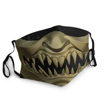 

Scorpion Mortal Kombat Unisex Non-Disposable Mouth Face Mask Pattern Anti Haze Protection Mask Mouth Muffle