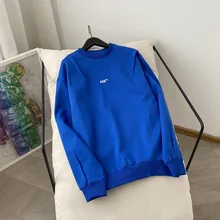 ADER Round Neck Sweatshirt Loose Embroidered Cotton Men Women 1:1 High Quality Aderrror Sweatshirt Couple Same Style