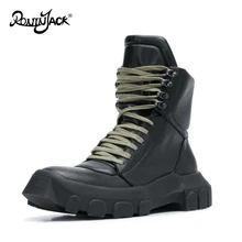 Новинка; мужские армейские ботинки из натуральной кожи; модные тактические военные ботинки-дезерты; повседневные ботильоны на шнуровке; мужские короткие ботинки на массивном каблуке