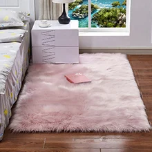 Горячая Распродажа ковров для дивана из искусственной шерсти, подушечка из цельной шерсти для гостиной, спальни, длинное плюшевое одеяло, коврик для детской комнаты