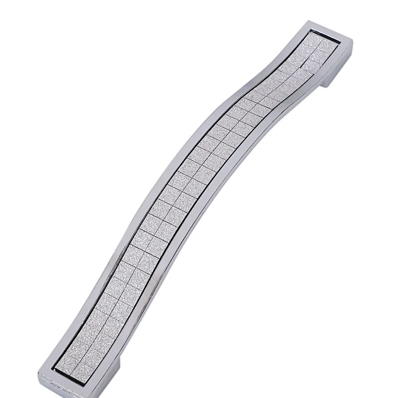 6 x Хрустальная ручка для мебели барная ручка ручки для кухонного шкафа ящика дверные ручки серебро 128 мм