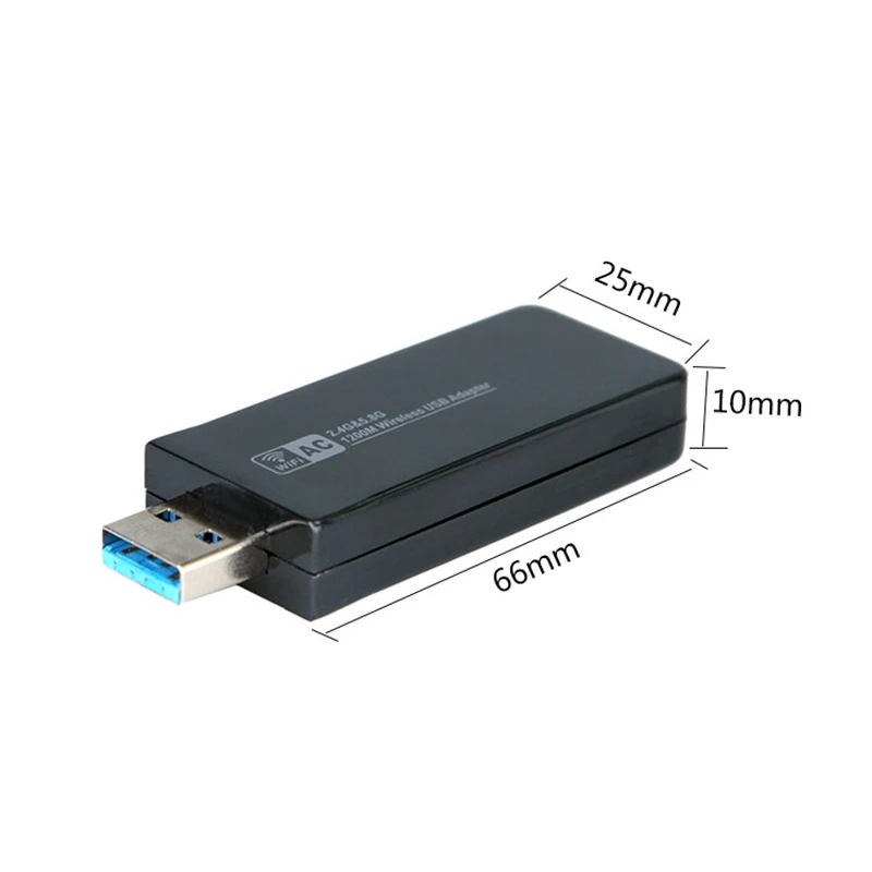 1200 Мбит/с USB беспроводной Wifi адаптер 2,4 ГГц 5,8 ГГц Беспроводная-AC сетевая карта ПК Wifi приемник для MAC/Liunx OS/Windows7/8