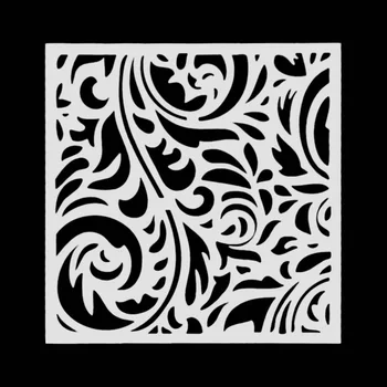 

5pcs Flourishing pvc Layering Stencils for Diy scrapbook coloring,painting stencil,home deco DIY Paper Cards Crafts