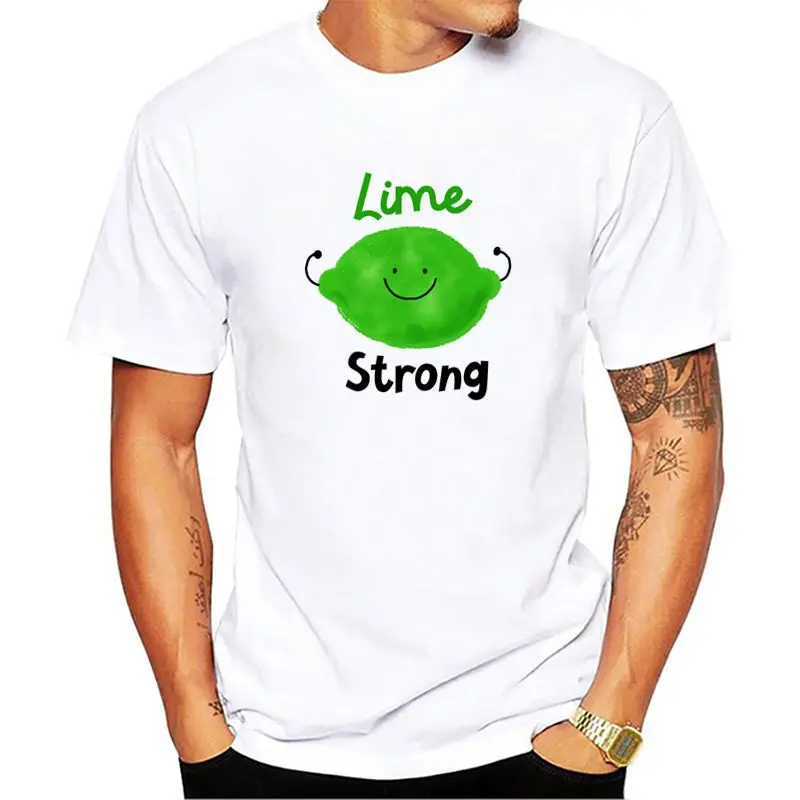 2018 Men's Lime Strong Printed Short Sleeve T Shirts Summer Casual Cotton Hip-hop Tops Fashion |