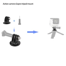 

Universal Go Pro Accessories Tripod Mount Adapter for Gopro 9 8 7 6 5 4 3, Fusion, XIaoYi 4K Sj4000 Sj7 Sj8 pro DJI OSMO