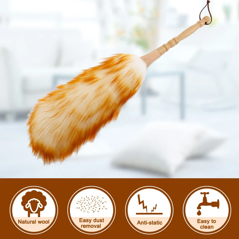 

Electrostatic Dust Removal Wool Duster Household Car Cleaning Dust Sweeping Duster L99