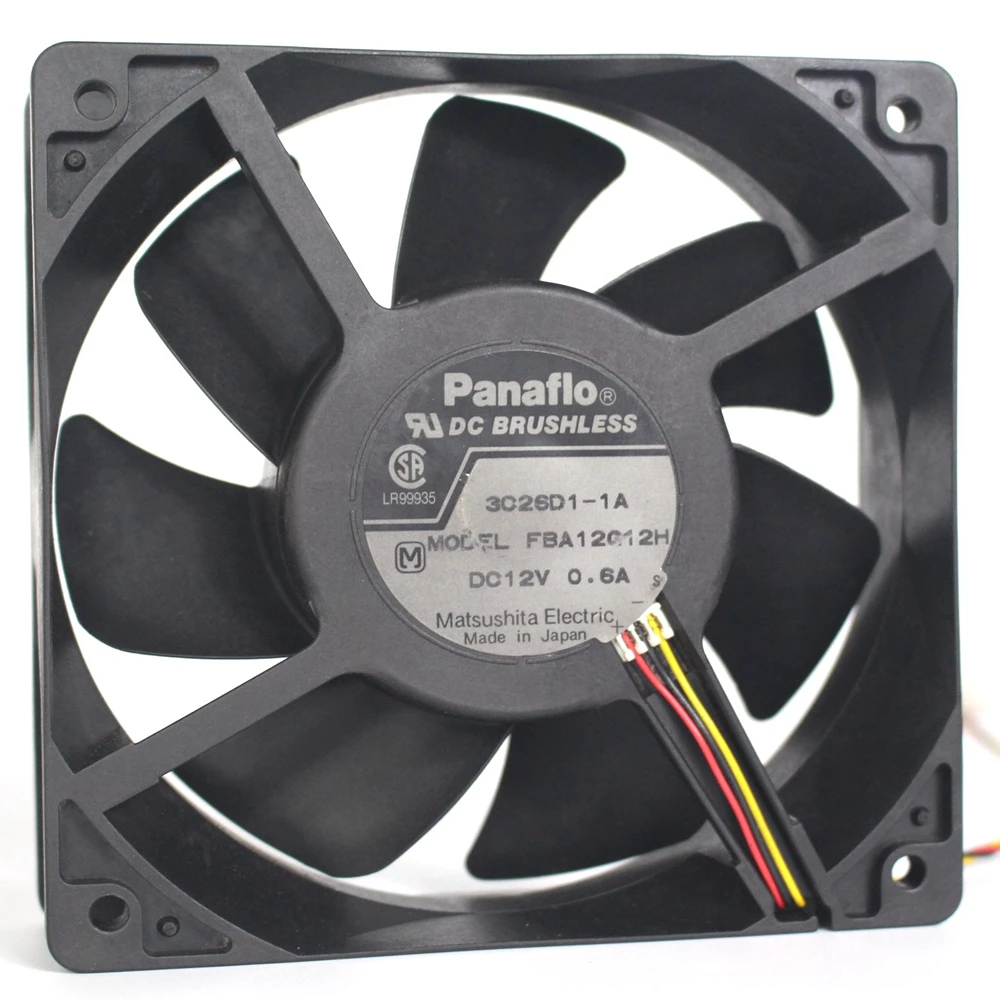 The FBA12G12H12V 0.6A chassis power supply cooling equipment 12 cm ultraquiet fan