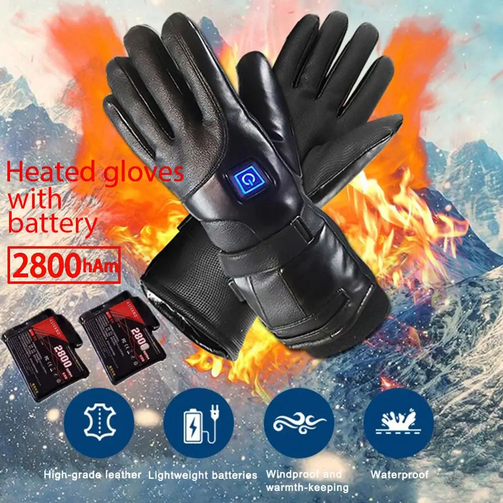men's rechargeable heated gloves