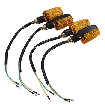 

4X Motorcycle Motorbike Turn Signal Indicator Turning Light Amber