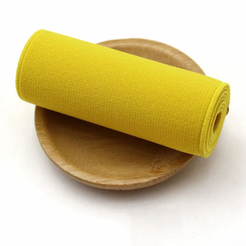 yellow 2 м 8 см швейная эластичная лента DIY нижнее белье обувь под брюки эластичная тесьма ленты брюки резиновые ленты аксессуары - Цвет: yellow