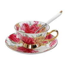 YeFine Porcelain Tea Cups And Saucers High-Grade Bone China Coffee Cup Turkish Drinkware Set