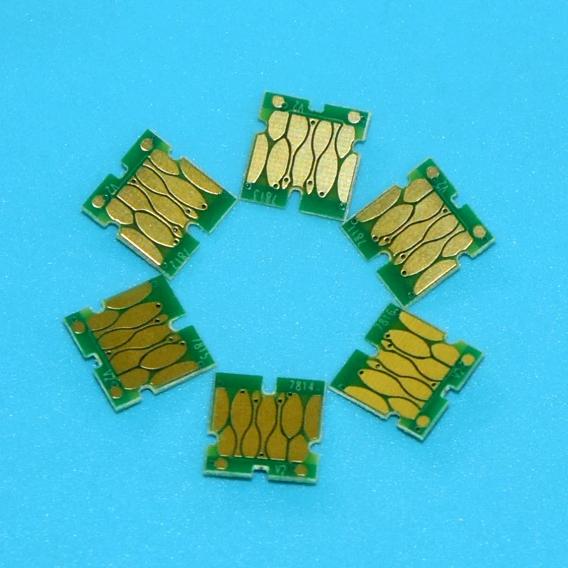 10 комплектов 6 цветов D700 чип для картриджей совместимый для Epson SureLab-D700 принтер