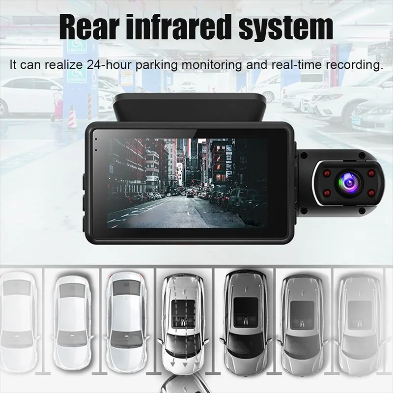 rear view mirror reverse camera FHD Car 1080P DVR Camera Dash Cam Dual Record Hidden Video Recorder Dash Cam Night Vision Parking Monitoring G-sensor DashCam rear view mirror reverse camera