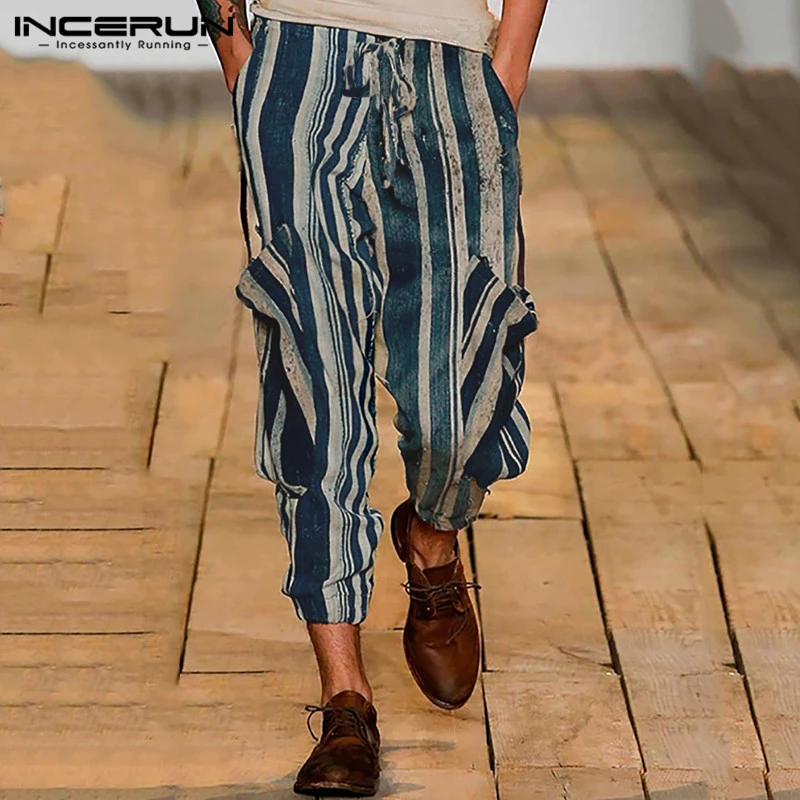 striped baggy trousers