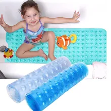 PVC прямоугольник 40x100 см Противоскользящий коврик для ванной мягкий массажный коврик для ванной комнаты на присоске детский нескользящий коврик для ванной