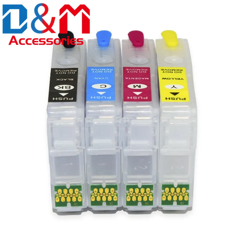 

4Pcs Refillable Ink Cartridge w ARC Chip Europe T603A1 603XL 603 for Epson XP2100 2105 3100 3105 4100 4105 WF2810 2830 2835 2850