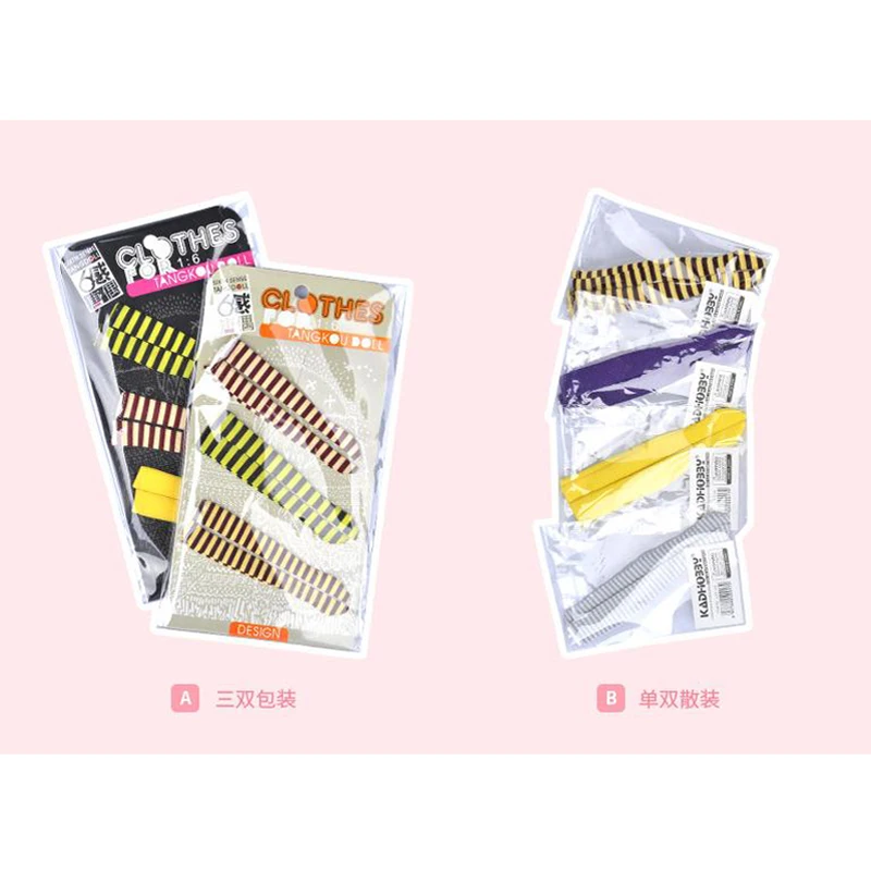 Случайные 3 пары модных чулок для кукол 1/6 Blyth Barbies Pullip Licca носки аксессуары одежды