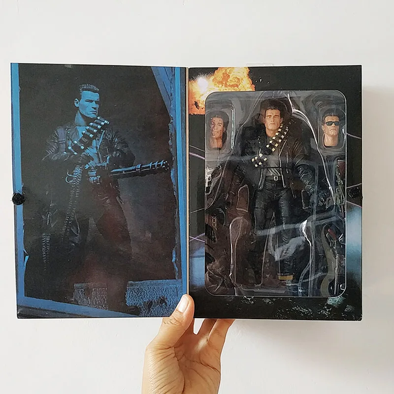 Cena 18CM NECA Terminator 2 dzień sądu T 800 Arnold Schwarzenegger pcv Action model figurki zabawki lalki na prezent