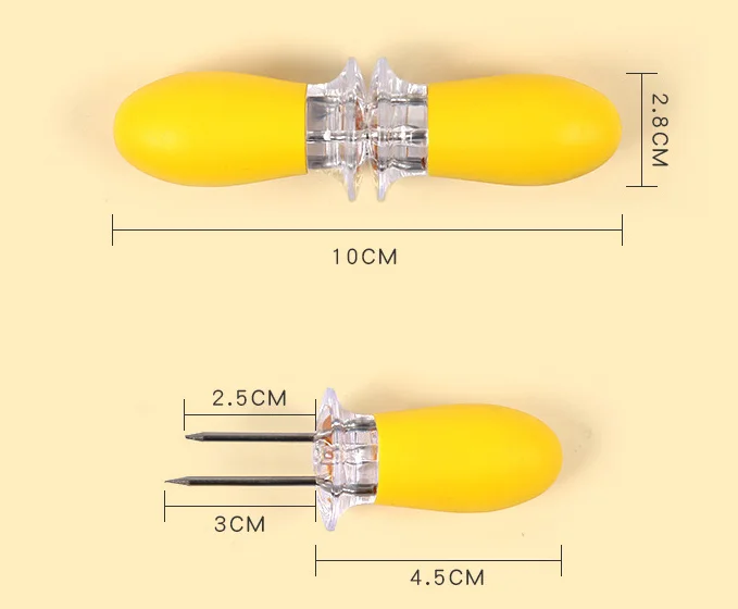 8 шт. перерабатываемые держатели для кукурузы из нержавеющей стали, аксессуары для барбекю, инструменты для гриля, кухонные принадлежности для барбекю, пищевые шампуры, вилки для мяса хот-догов