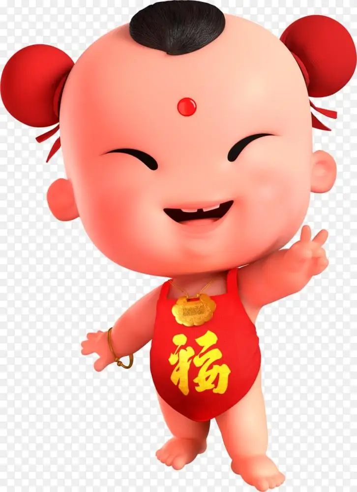 农历新年传统节日农历新年-幸运男孩-平安福