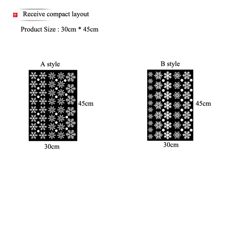 38 шт. новейшие снежинки, электростатическое окно, стикер для детской комнаты, Рождественская Наклейка на стену, наклейки для дома, украшения, новогодние обои