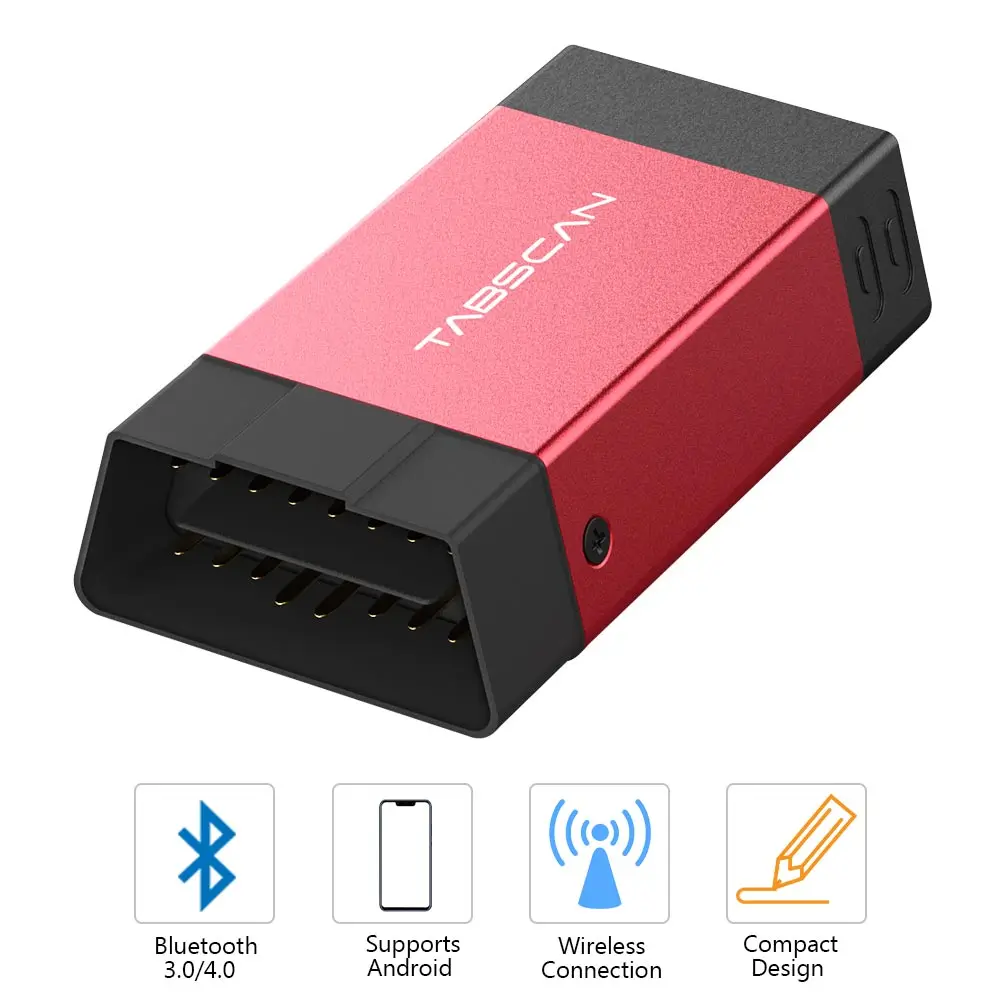 Bluetooth OBD2 инструмент сканирования для Android Портативный Смарт диагностический ящик авто система-широкий диагностический Tabscan T2 код ошибки запрос