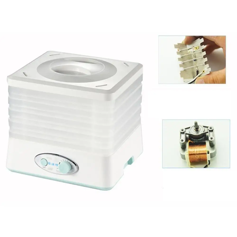 220V 250w Еда осушитель фрукты овощ, травы сушильные машины для мяса закуски для домашних животных Еда 5 лотков Deshidratador De Alimentos